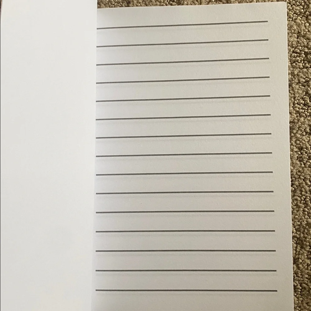 Blue Butterfly Wide-Ruled Notebook